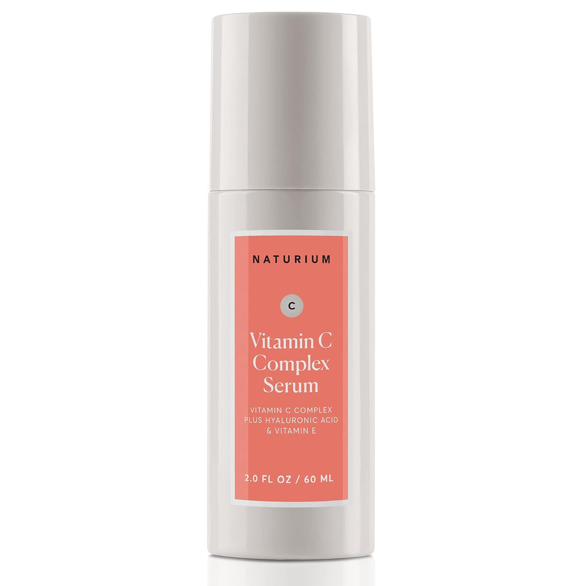 Naturium Vitamin C Complex Serum, Hyaluronic Acid & Vitamin E, 2 fl oz | Facial Treatment for Fine Lines & Wrinkles, Anti-Aging Formula for Hydration, Sensitive Skin, Travel Size, Face Serm