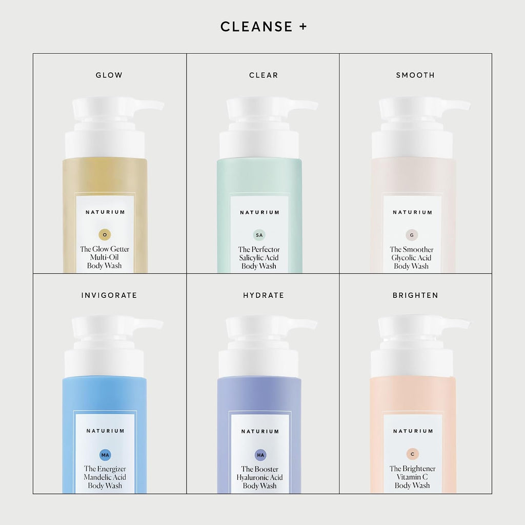 Naturium The Glow Getter Multi-Oil Body Wash, 16.9 fl oz | Nourishing Gentle Cleanser, Dissolves Impurities, Hydrating Base Protects Essential Moisture, for All Skin Types
