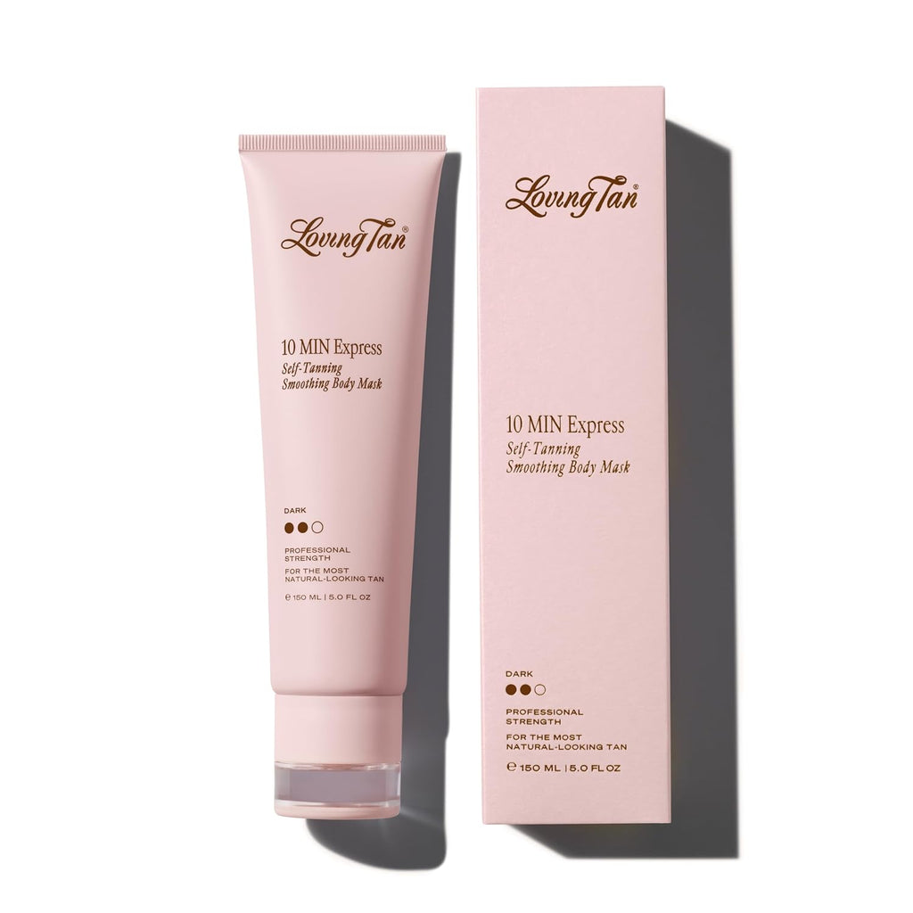 Loving Tan 10 Minute Express Self Tanner Body Mask, Dark, 5 fl oz