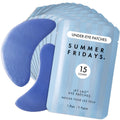 Summer Fridays Jet Lag Hydrating Eye Patches - De-puffing Hydrogel Under Eye Masks with Hyaluronic Acid, Caffeine + Peptides - Soothing + Refreshing At-Home + Travel Skin Care (15 Pairs)